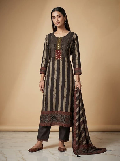 Women’s Printed Kurta Pant Dupatta Set | Ethnic Wear