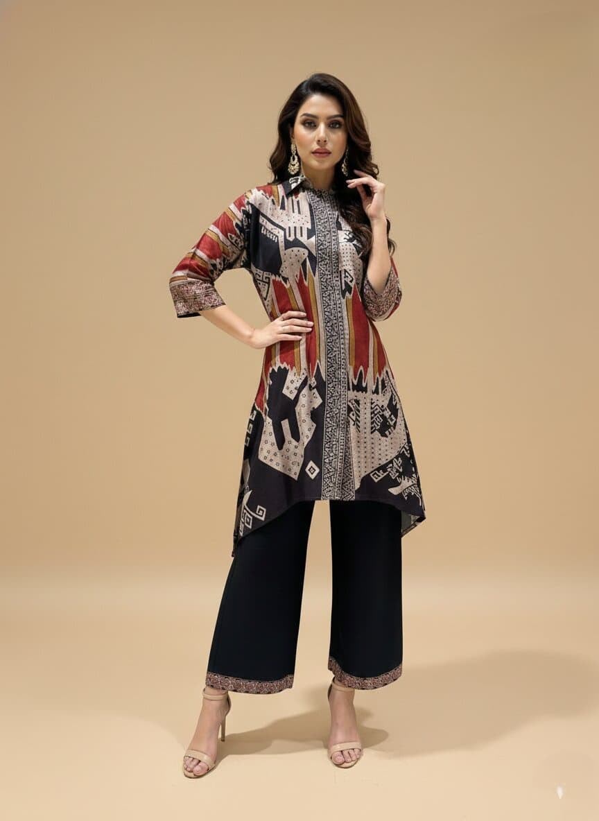 Women’s Printed Kurta Palazzo Set | Ethnic Wear